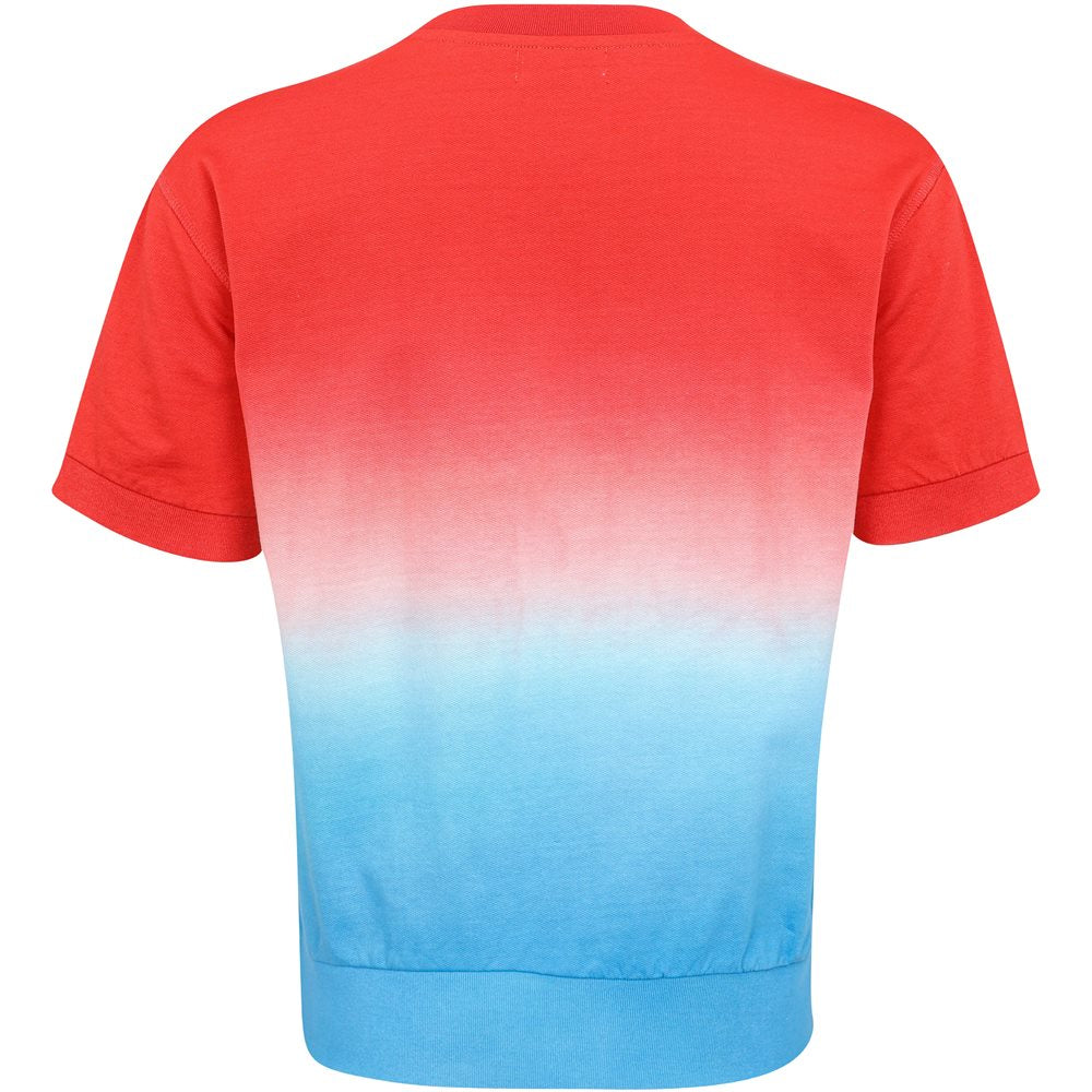 Women's Tie Dye Embroidery Crewneck Top