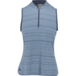 Women's Ultimate365 Stripe 1/4 Zip Sleeveless Polo - Fairway Styles