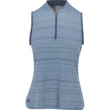 Women's Ultimate365 Stripe 1/4 Zip Sleeveless Polo - Fairway Styles