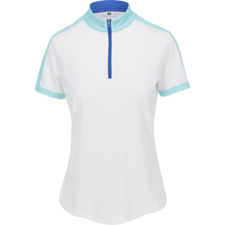 Women's Colorblock 1/4 Zip Mock Neck Polo