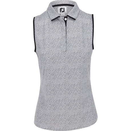 Women's Dot Print Sleeveless Polo