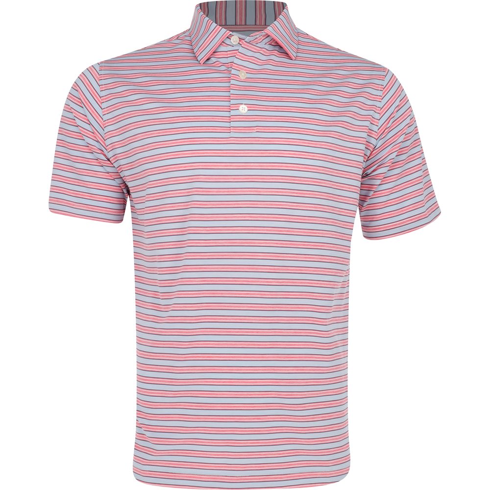Heather Stripe Lisle Polo