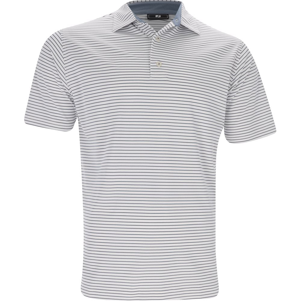 Hickory Stripe Pique Polo - Fairway Styles