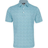 Sketched Print Lisle Polo - Fairway Styles