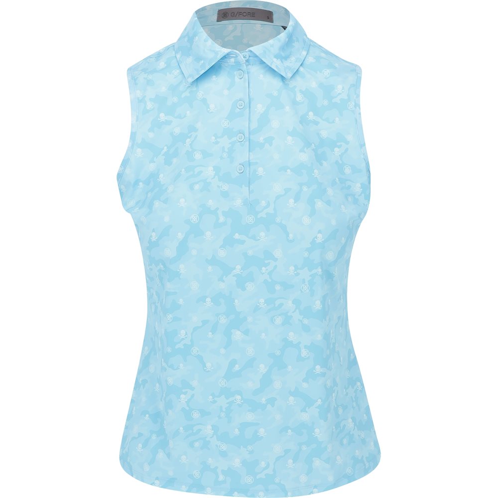 Women's Icon Camo Silky Tech Nylon Sleeveless Polo