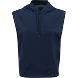 Women's Pray For Birdies Double Knit Brushed Back Cropped Sleeveless Hoodie