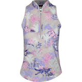 Women's Savannah Nights Sleeveless Vesta Mock Neck Shirt - Fairway Styles
