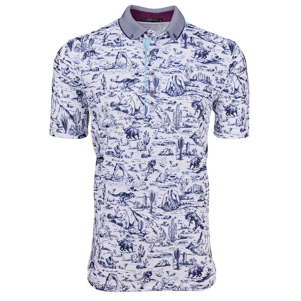 Utah Toile Polo - Fairway Styles