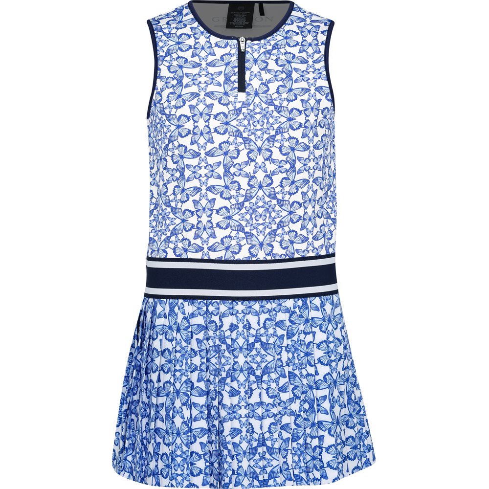 Girls' Blue Migration Leo Dress - Fairway Styles