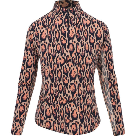 Women's Gemma Print Mock Neck Long Sleeve Top - Fairway Styles
