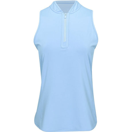 Women's Shirley Sleeveless 1/4 Zip Blade Collar Polo - Fairway Styles