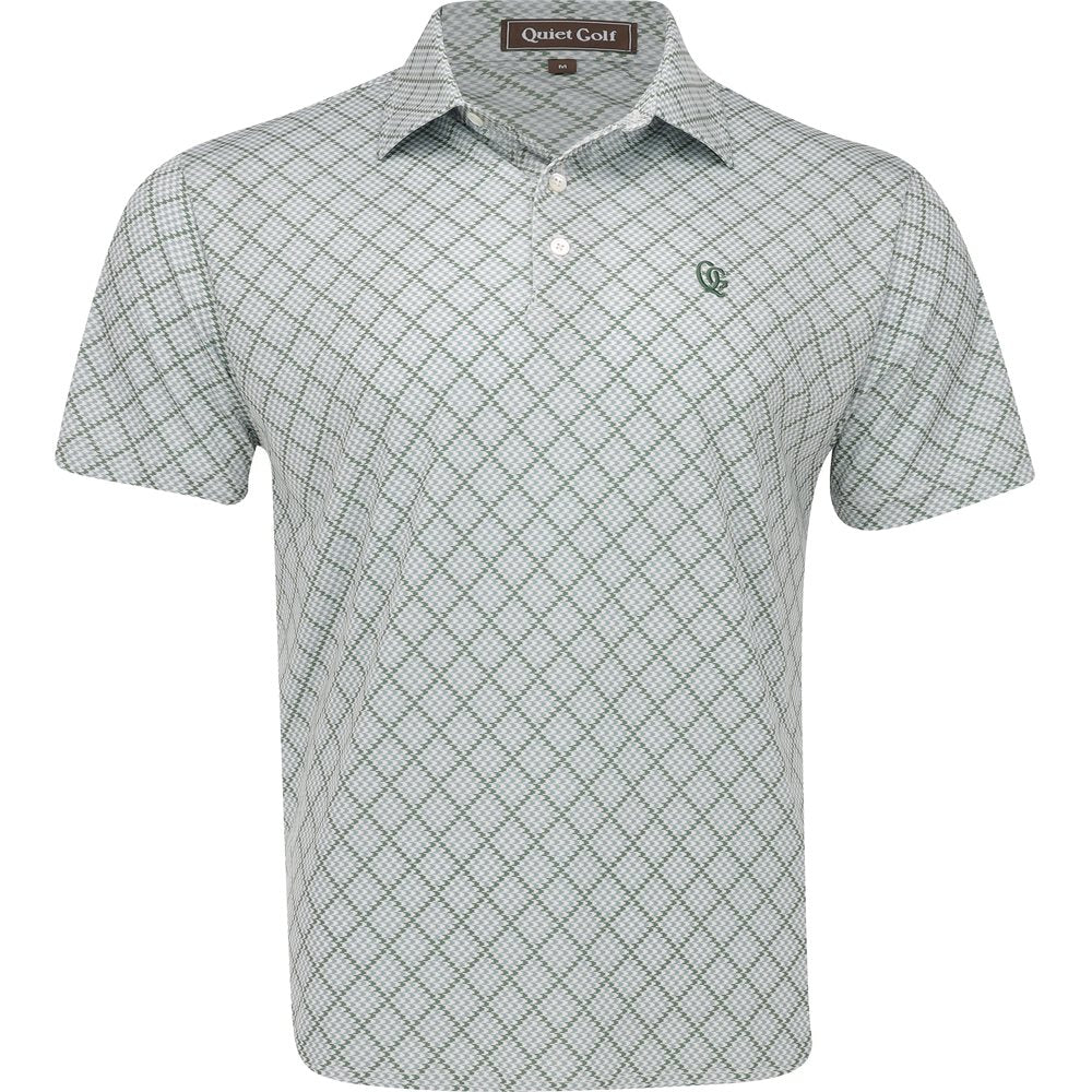 Monogram Houndstooth Polo - Fairway Styles