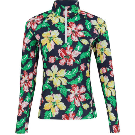 Women's Lightweight Print Airflow 1/4 Zip Pullover - Fairway Styles