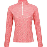 Women's Plaid Stretch Jersey 1/4 Zip Pullover - Fairway Styles