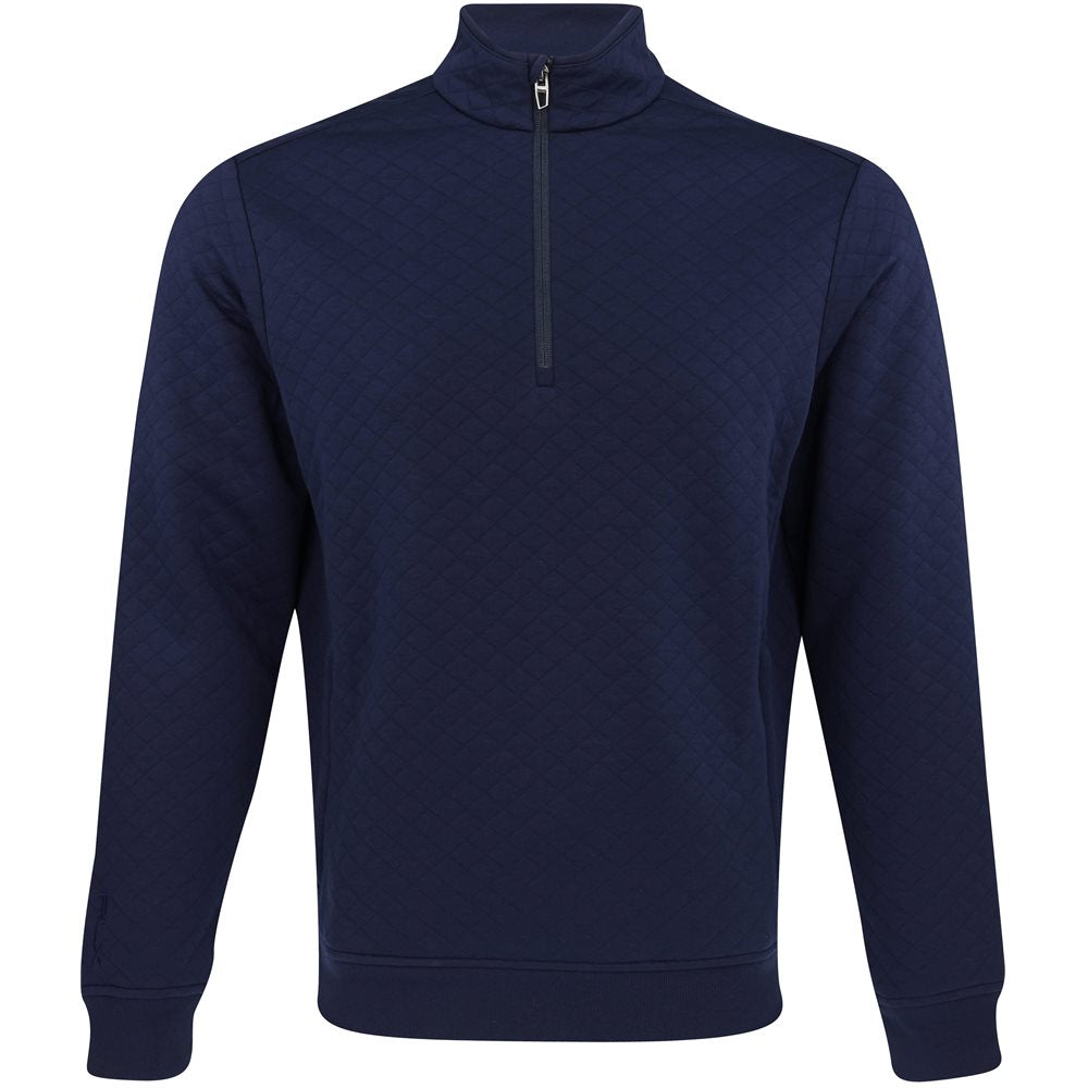 Quilted Double Knit 1/4 Zip Pullover - Fairway Styles