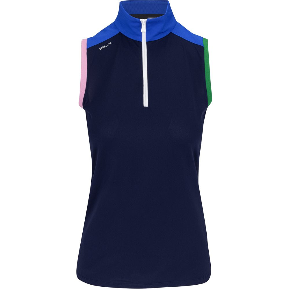 Women's Sleeveless Air Tech Pique 1/4 Zip Polo