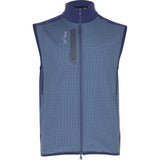 Techy Terry Full Zip Novelty Print Vest - Fairway Styles