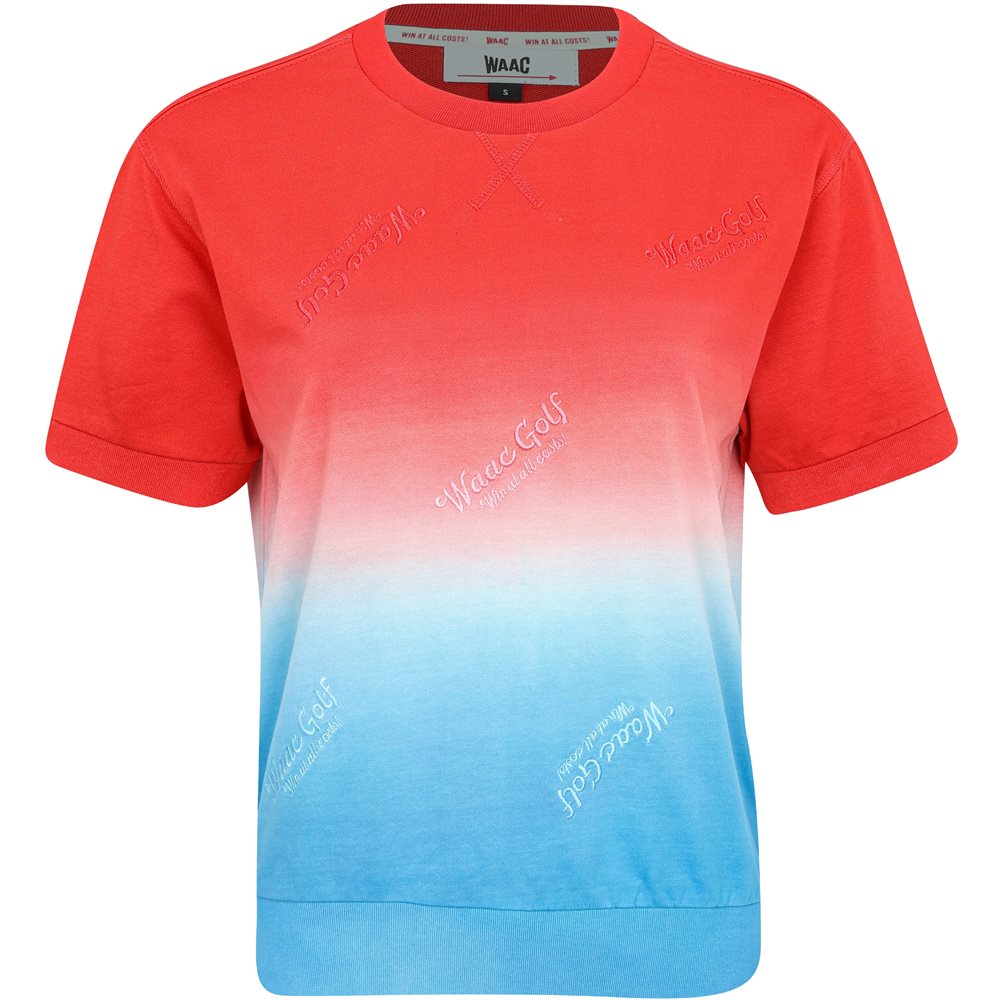 Women's Tie Dye Embroidery Crewneck Top