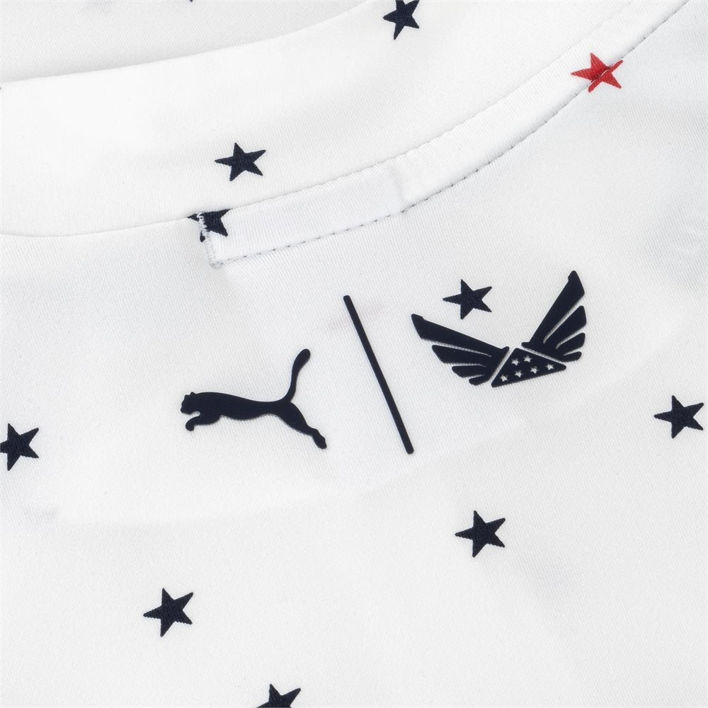 Women's Volition Stars Sleeveless 1/4 Zip Golf Polo