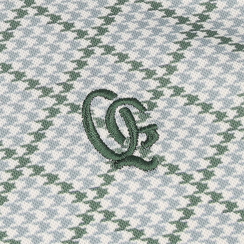 Monogram Houndstooth Polo - Fairway Styles