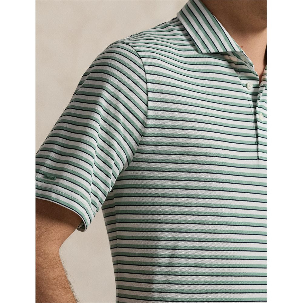 RLX Ralph Lauren Tour Pique Estate Collar Bright Multi Stripe Polo