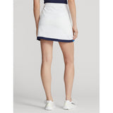 Women's Dry Wicking Jersey Knit Wrap Petal Hemline Contrast Trim 17" Skort