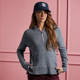 Women's Waffle Stitch Merino Wool Hooded Midlayer - Fairway Styles