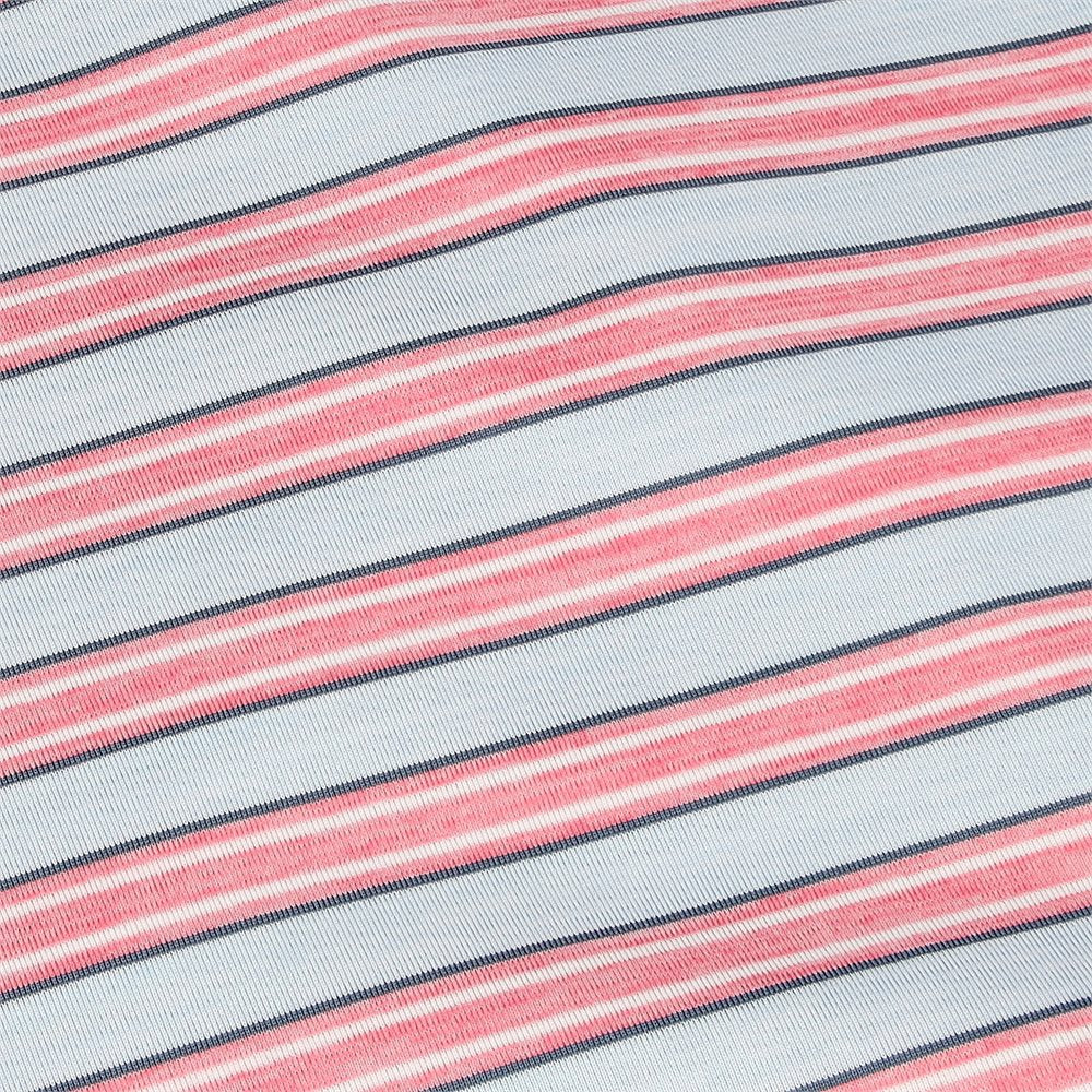 Heather Stripe Lisle Polo