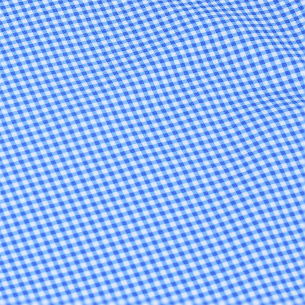 Women's Long Sleeve Mock Neck Top - Mini Check Print