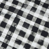 Women's Long Sleeve Mock Neck Top - Gingham Check Print