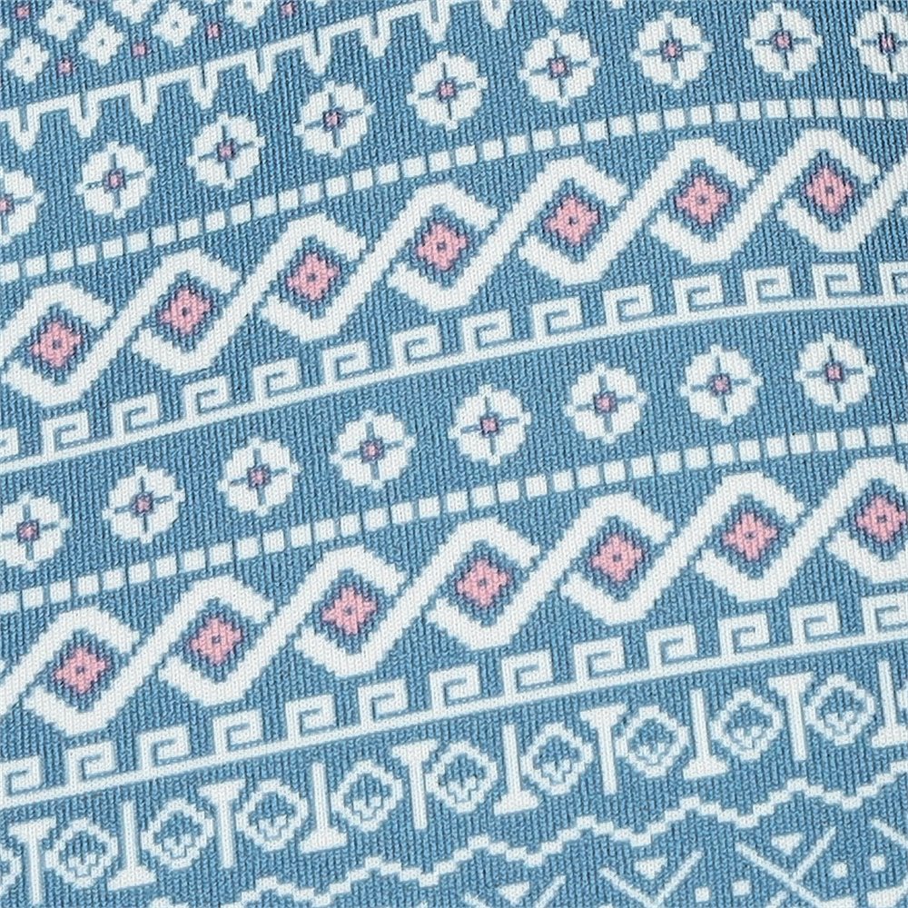 Fair Isle Micro Print Polo - Fairway Styles