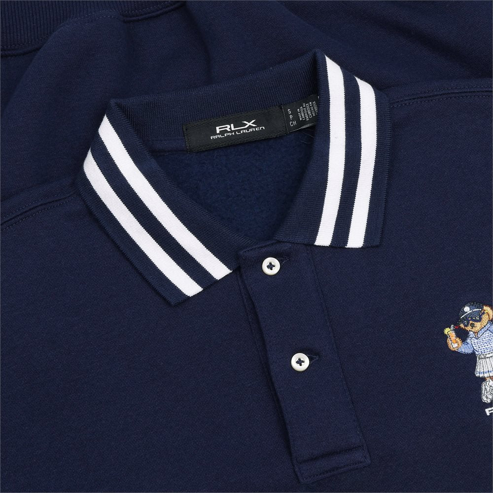 RLX Ralph Lauren Women's Polo Bear Fleece Long Sleeve Polo