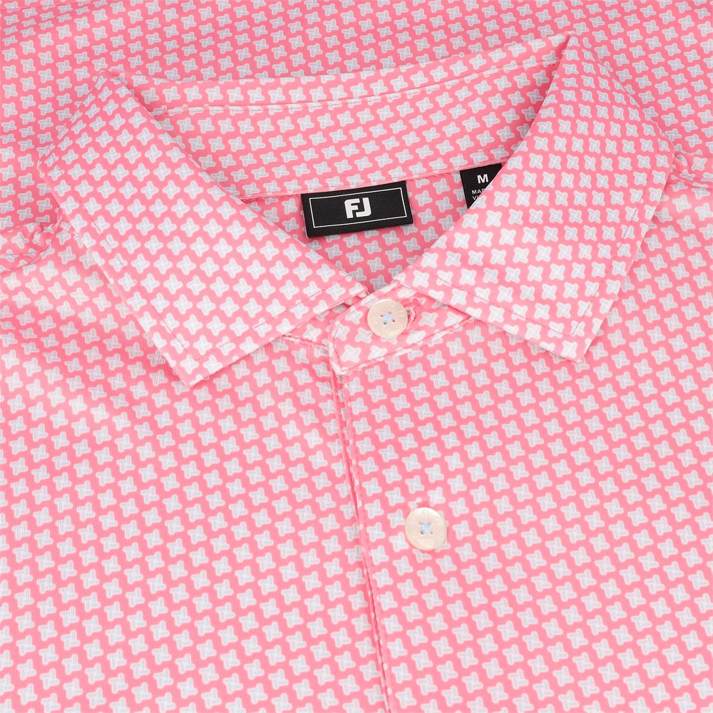 Houndstooth Geo Lisle Polo