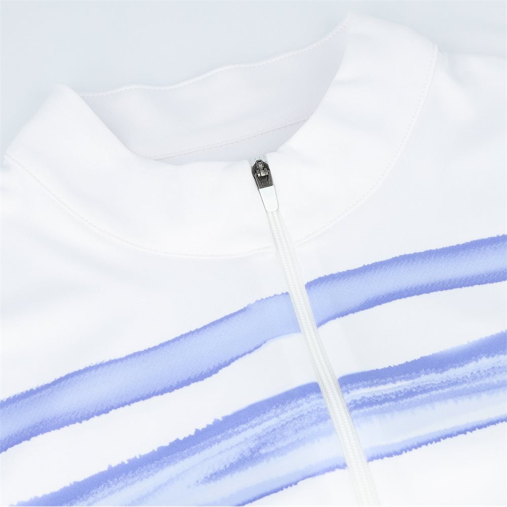 Women's Sleeveless Watercolor Block Polo