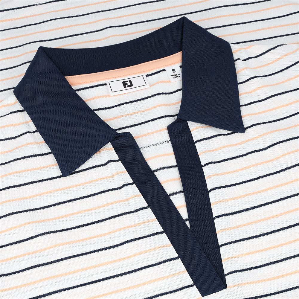 Women's Stripe Collar Sleeveless Shirt