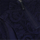 Women's Lennox Lace Mock Neck Shirt - Fairway Styles