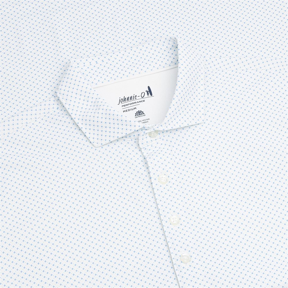 Cason Print Performance Mesh Polo - Fairway Styles