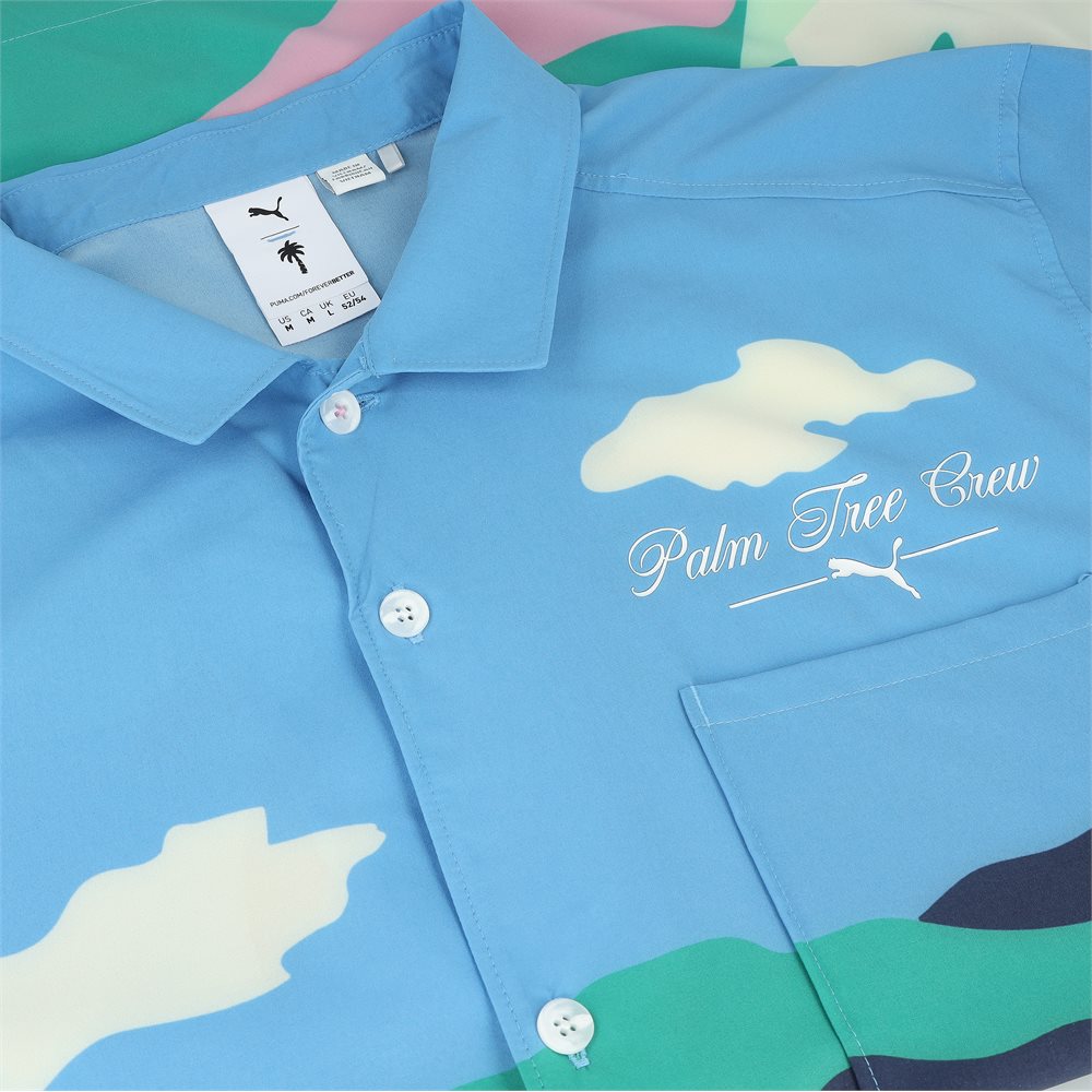 x PTC Open Collar Print Shirt