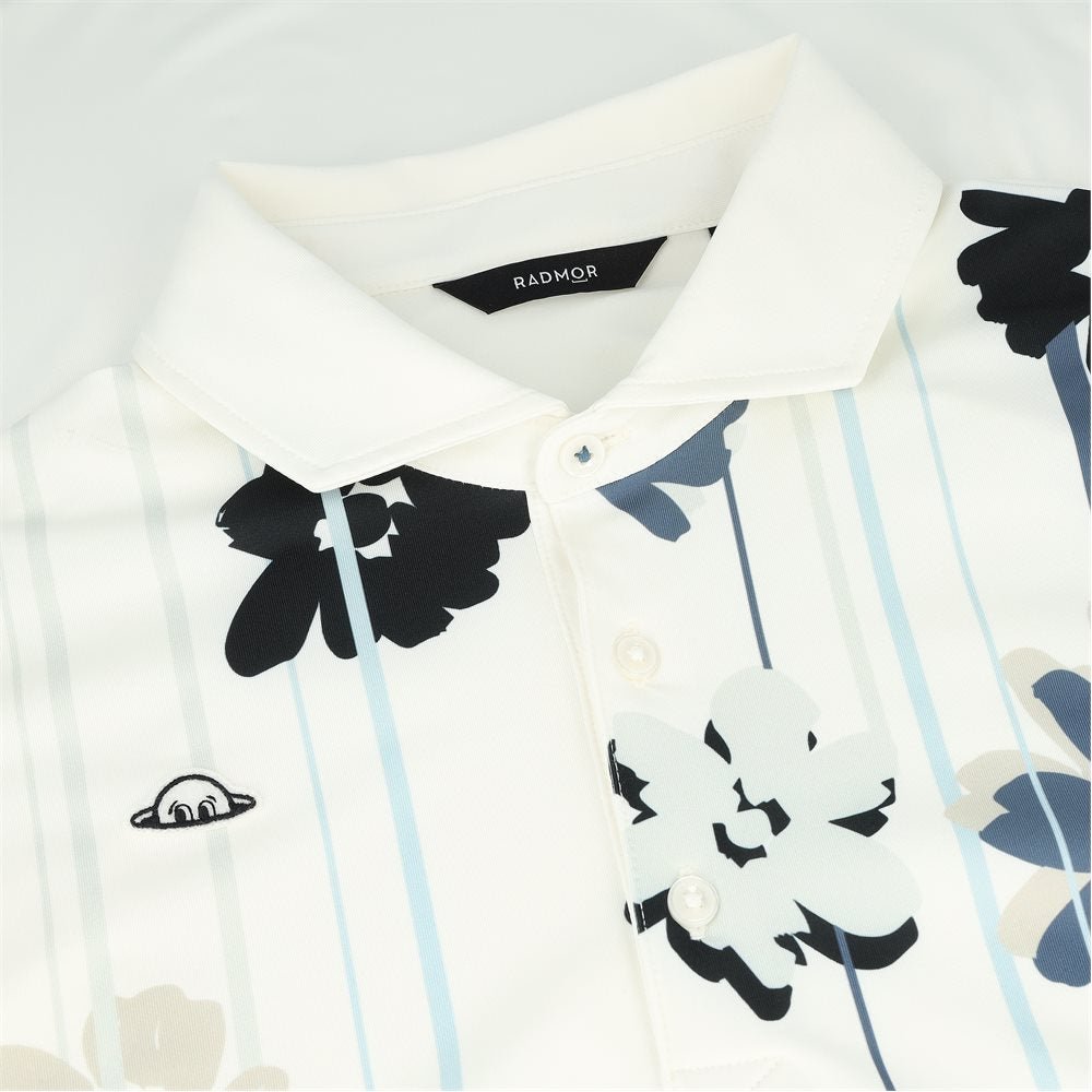 Taylor Recycled Floral Drip Polo - Fairway Styles