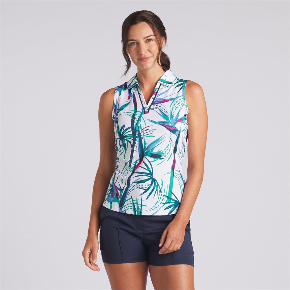 Women's MATTR Paradise Sleeveless Golf Polo