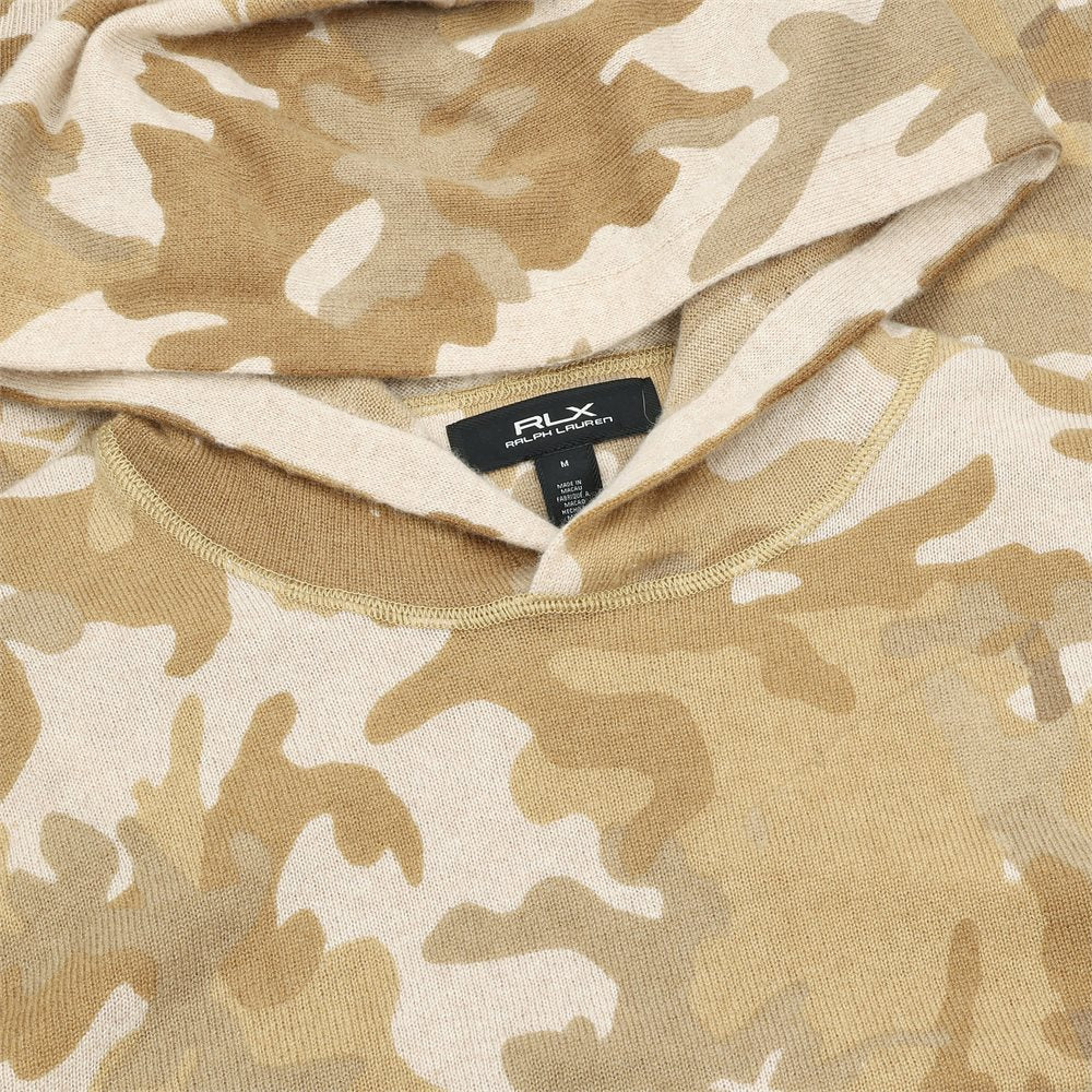 Camo Cashmere Hooded Sweater - Fairway Styles
