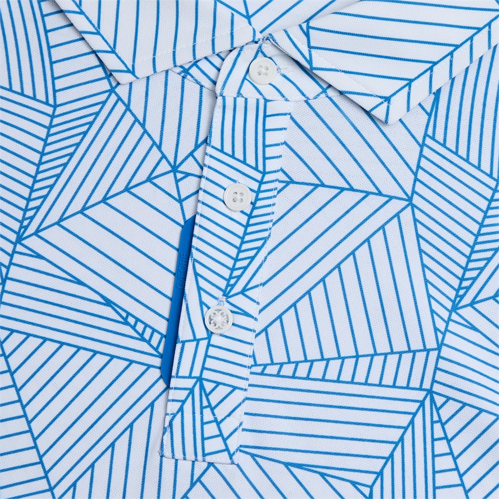 Geometric Tech Pique Polo