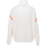 Women's Merino Wool Contrast Stripe Turtleneck Sweater - Fairway Styles