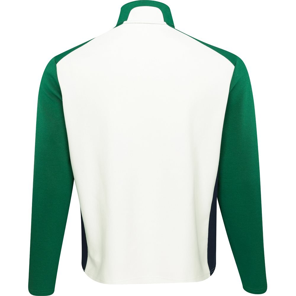 Color - Blocked Double - Knit 1/4 Zip Pullover - Fairway Styles