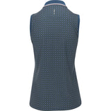 Women's Sleeveless Lightweight Airflow Novelty Print Polo