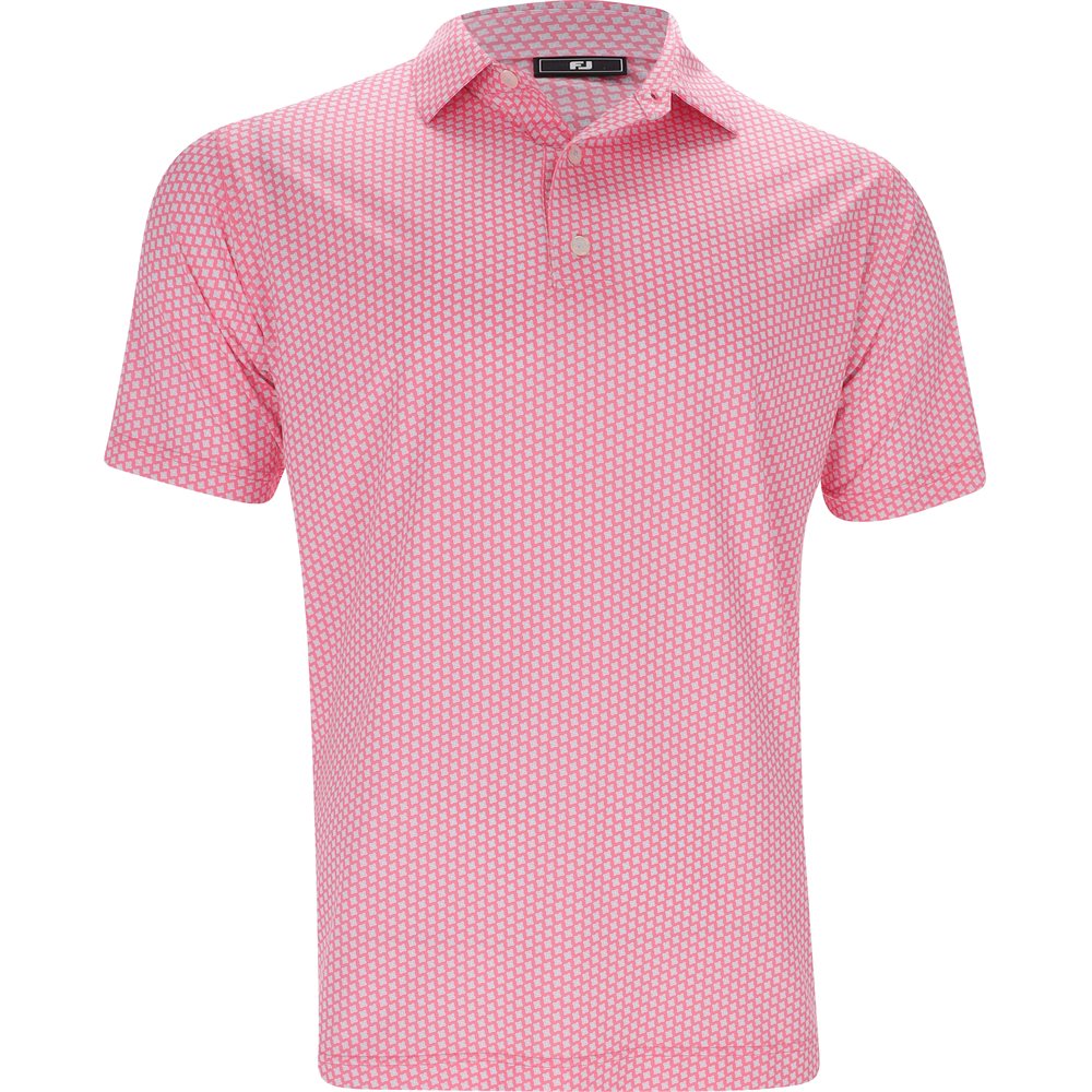 Houndstooth Geo Lisle Polo