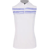 Women's Sleeveless Watercolor Block Polo