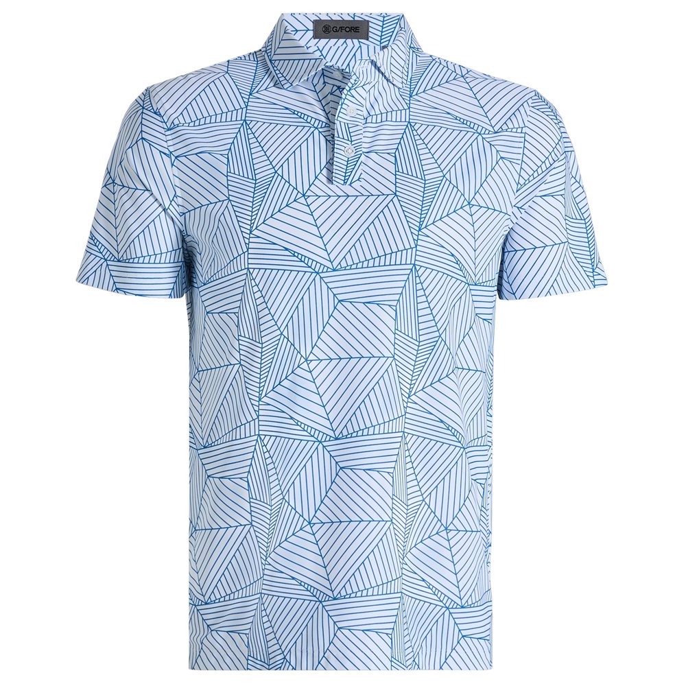 Geometric Tech Pique Polo