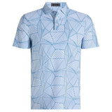Geometric Tech Pique Polo