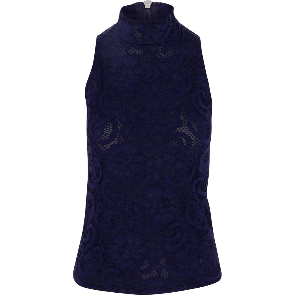 Women's Lennox Lace Mock Neck Shirt - Fairway Styles